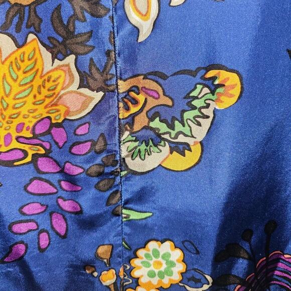 J.Crew blue and multi colored floral - Picture 3 of 4